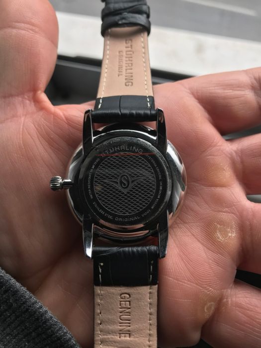 Relógio Clássico Stuhrling, estilo Bahaus Alemão