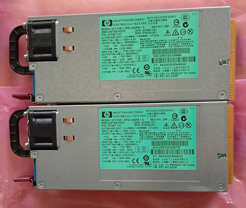 12V 100A Серверний блок живлення сервер HP DPS-1200FB 1200W HSTNS-PD19