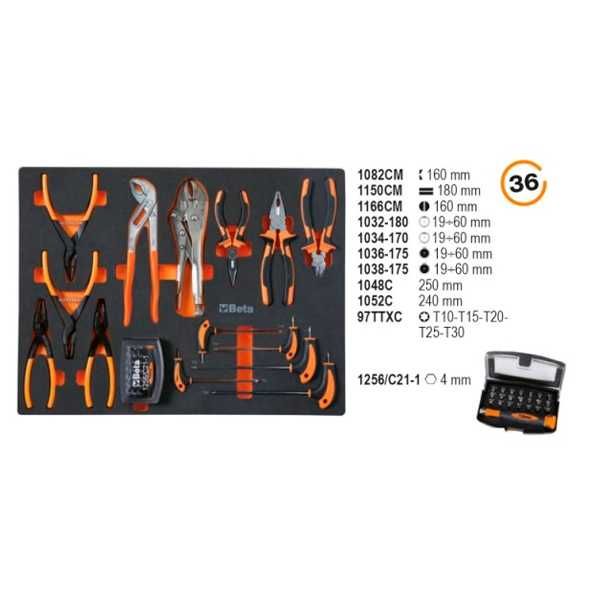 Conjunto 268 ferramentas BETA 5945E/2023 para BETA C45