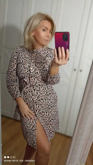 Nowa sukienka rozpinana mohito wiązana w talii