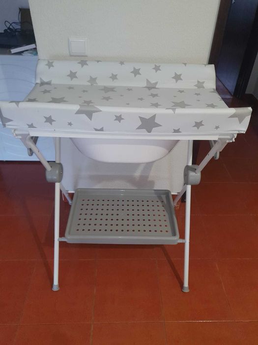 Banheira Dobrável Lea Estrelas Fundo Branco Plastimyr