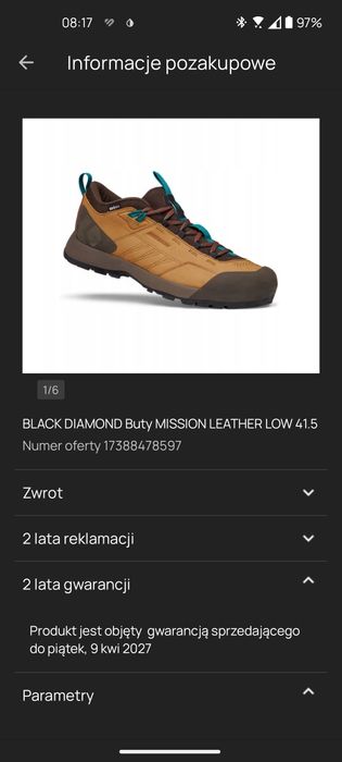 Buty Black Diamont 41.5 Mission Heather