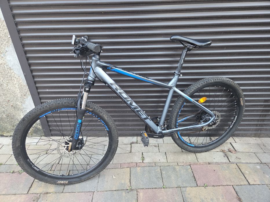 Rower gorski Romet Rambler 7.2 Shimano Acera widelec Snatour hamulce tarczowe