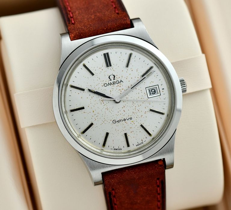 Zegarek OMEGA Geneve- Vintage 1972 - Stal 36.5mm - Pudełko - Serwis