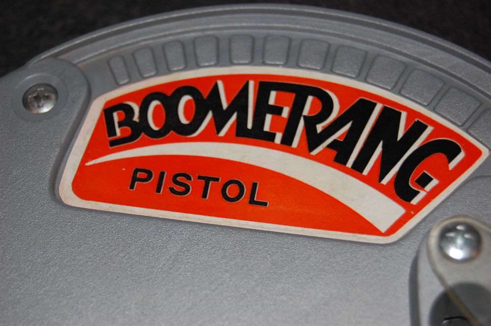 Wyrzutnia, pistol boomerang - 1980 r - gra