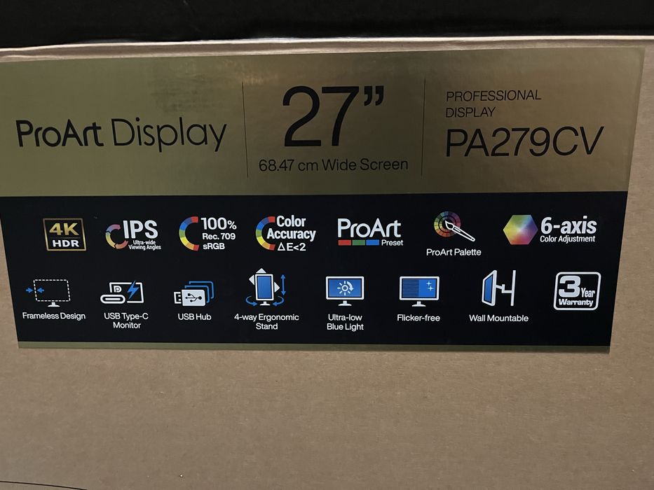 Продам монітор Asus ProArt Display PA279CV 27'' 4K UHD