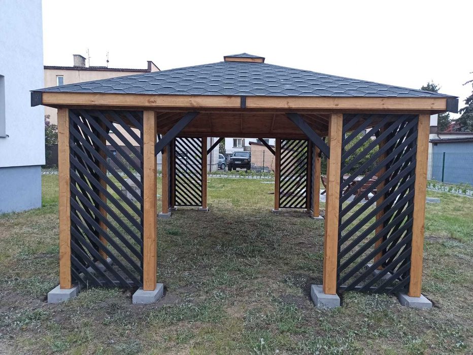 Altana altanka ogrodowa drewniana ,,Uppsala" 5x4m Hit !!!