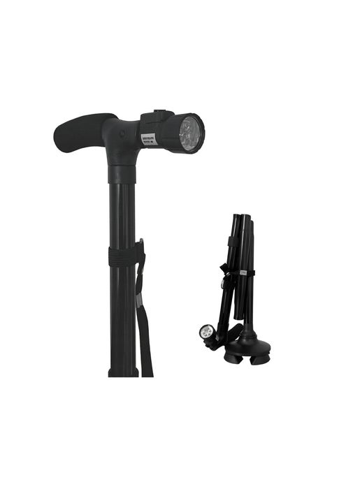 Laska kula ortopedyczna składana lekka led trójnóg prezent dla seniora