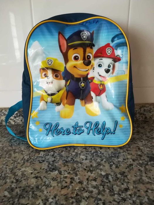 Mochila de pré-escolar ou de lanche do Patrulha Pata como nova