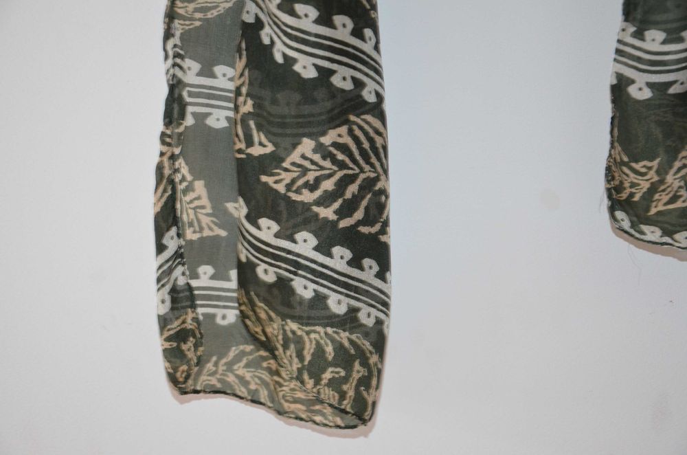 zielony szal/chusta 100% pure silk/jedwab