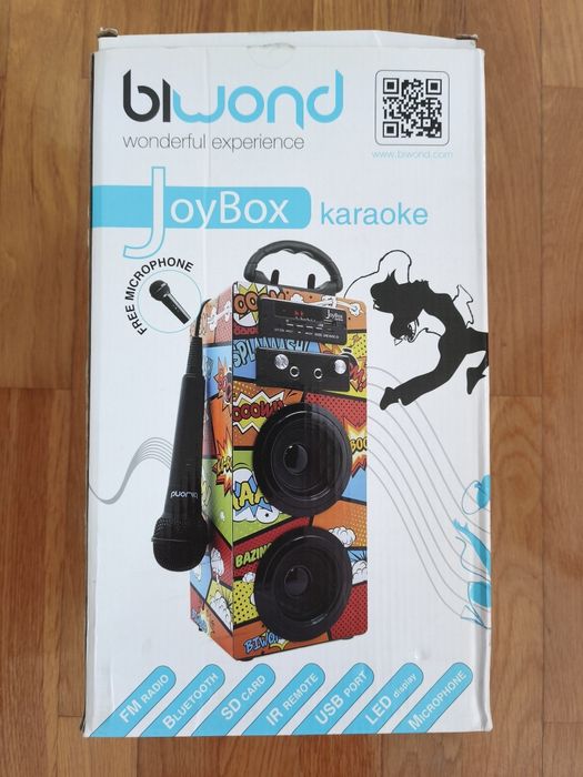 Joybox karaoke com microfone