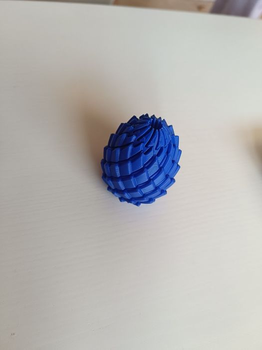Um brinquedo anti-stress super giro, impresso numa impressora 3D.