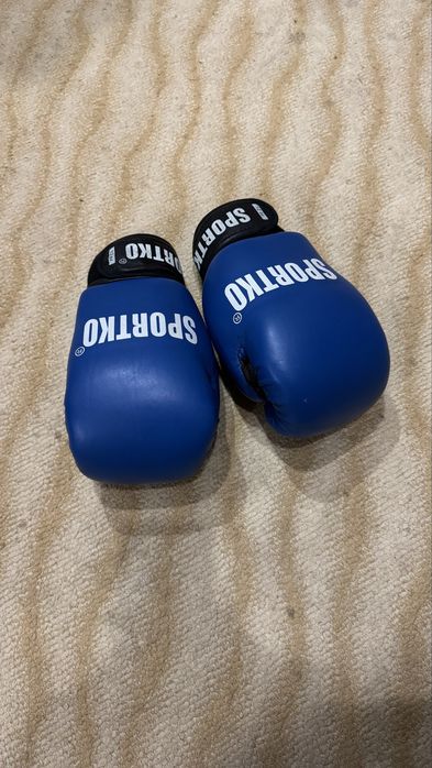 Кожаные боксерские перчатки Sportko 12oz ФБУ