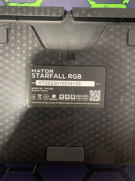 Механічна клавіатура Hator STARFAL. RGB