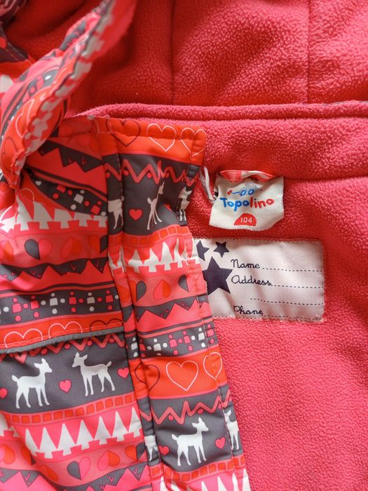 Kurtka zimowa dziewczęca 104