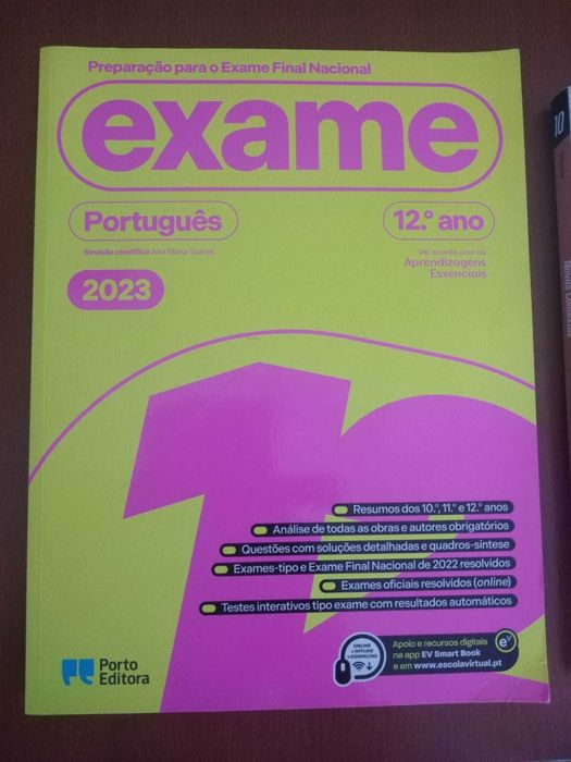 Livro de preparação de exame de Português 12ºAno da Porto Editora
