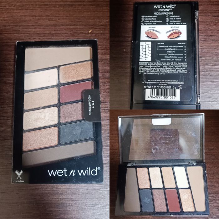 тени Wet and Wild и хайлайтер Revolution