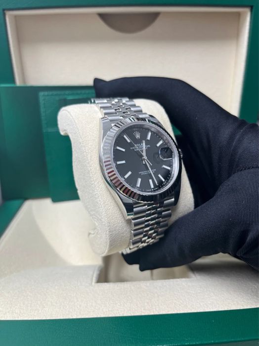 В НАЯВНОСТІ! Годинник Rolex Datejust 41 Black Full Box + Papers
