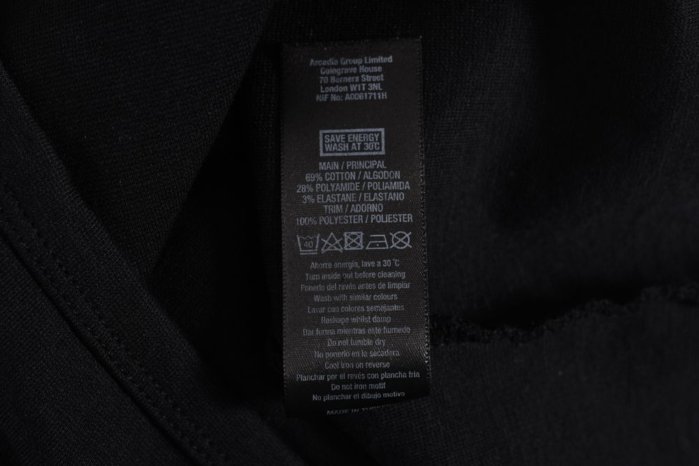 MISS SELFRIDGE krótka czarna sukienka r. 38