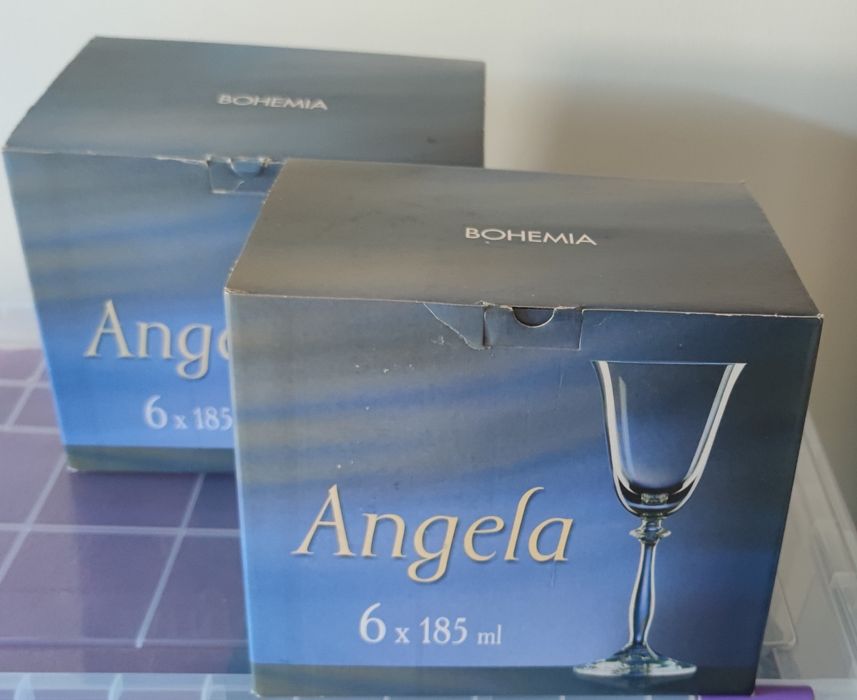 Copos de Vinho (Vidro de cristal) da
linha Angela da marca Bohemia