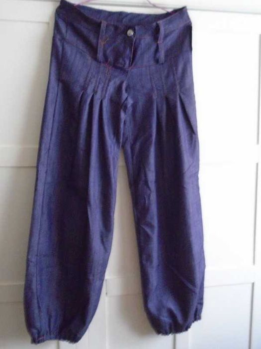 Calças lilás ganga - NOVAS c/etiqueta