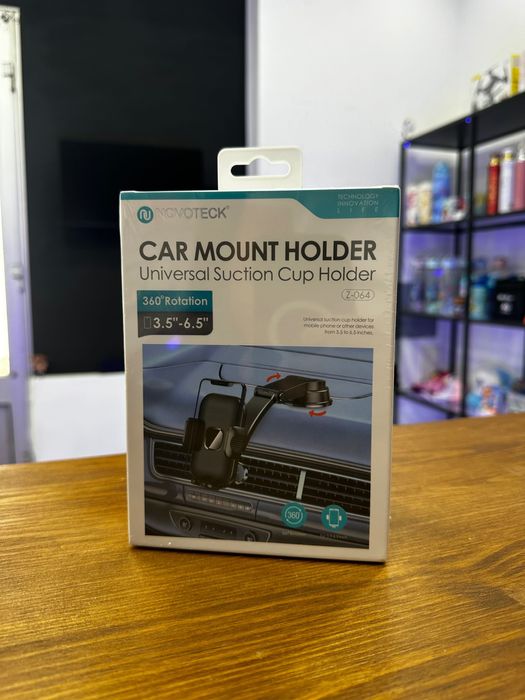 Suporte de Carro Universal Z-064 – Ventosa Robusta e Rotação 360º
