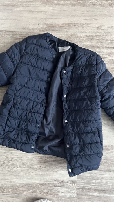 Kurtka przejściowa pikowana krótka dziewczynka  158 cm h&m