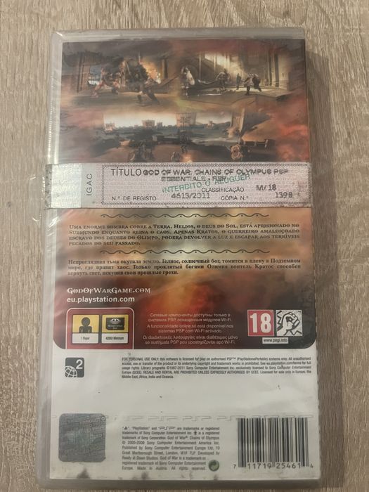 God of War Chains of Olympus PSP Selado