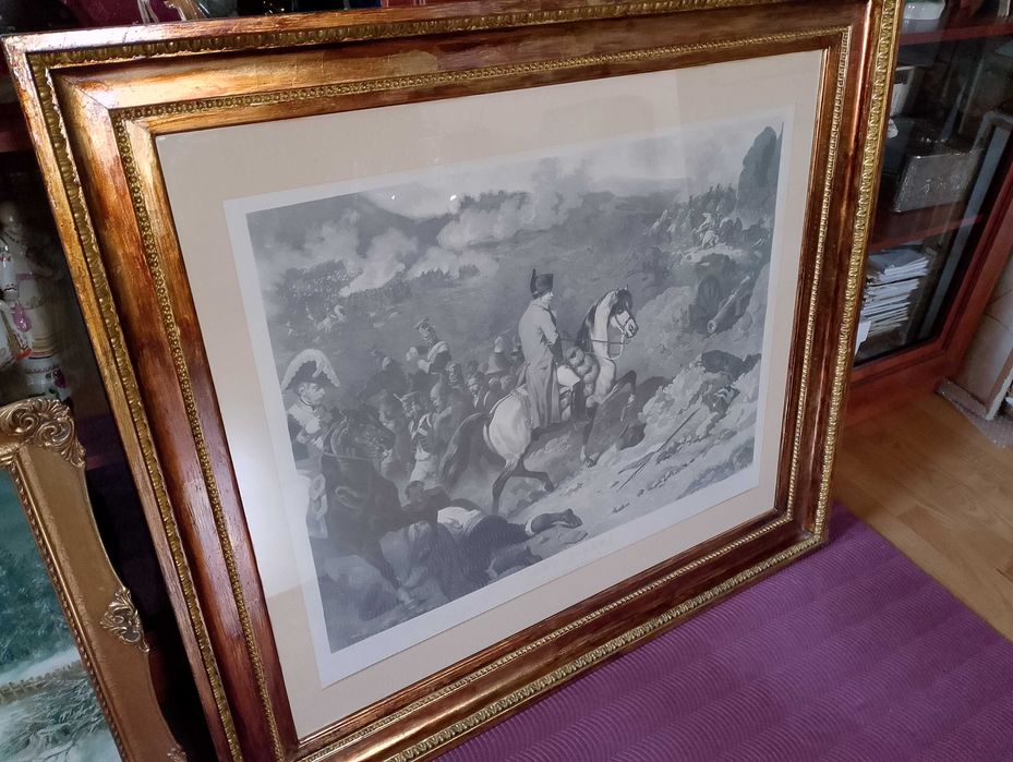 Grafika Napoleona na przełęczy Samosierra