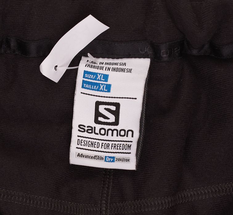 Spodnie Salomon r. XL Męskie Advancedskin Dry Black Outdoor