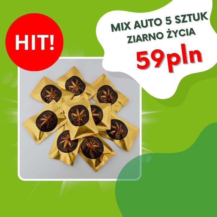 MIX Pack nasiona konopi od Ziarno Życia Super ceny - Automaty