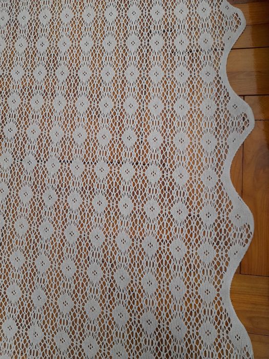 Zasłona koronka obrus kapa gipiura
