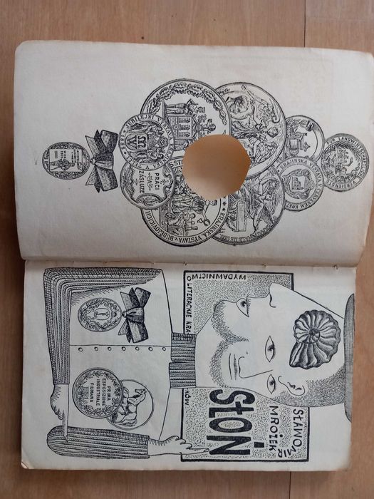 Słoń Sławomir mrożek ilustracje Daniel Mróz wydanie 1957 rok