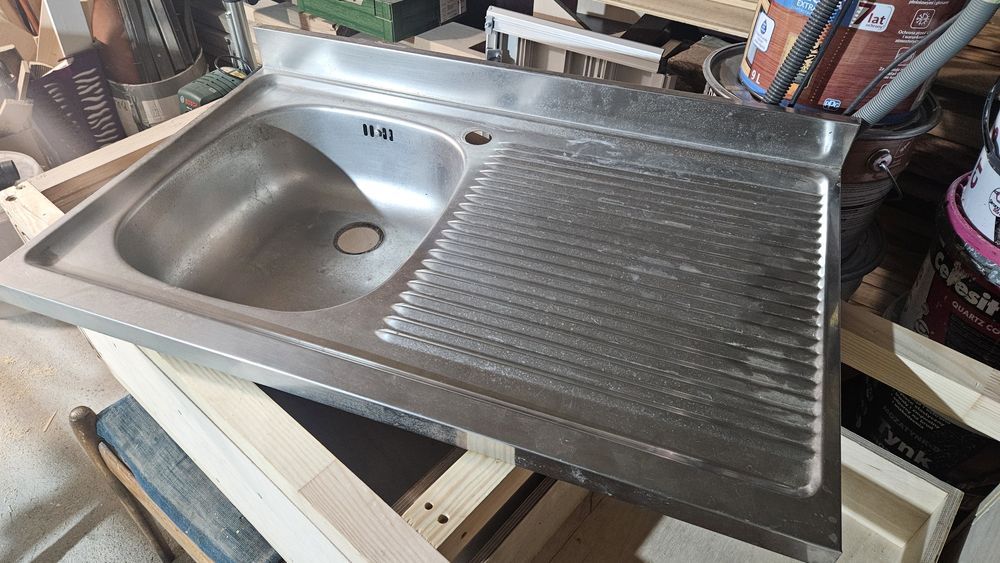 Zlew nierdzewny 80 x 50 cm