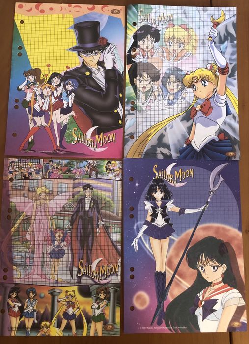 Karteczki kolekcjonerskie, do segregatora Sailor Moon