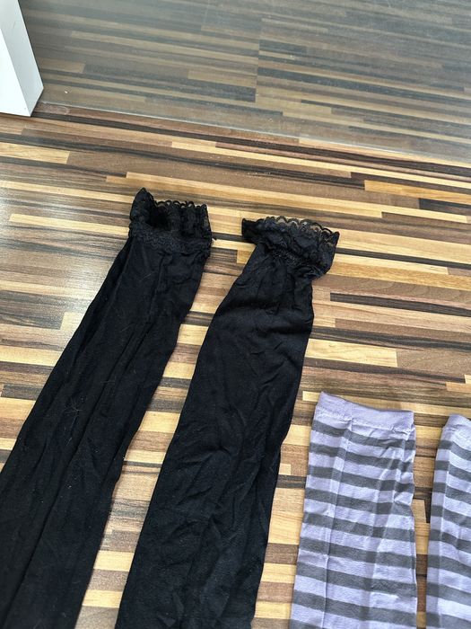 Rajstopy bez stóp damskie czarne kolorowe getry dziewczęce S 38 M 40