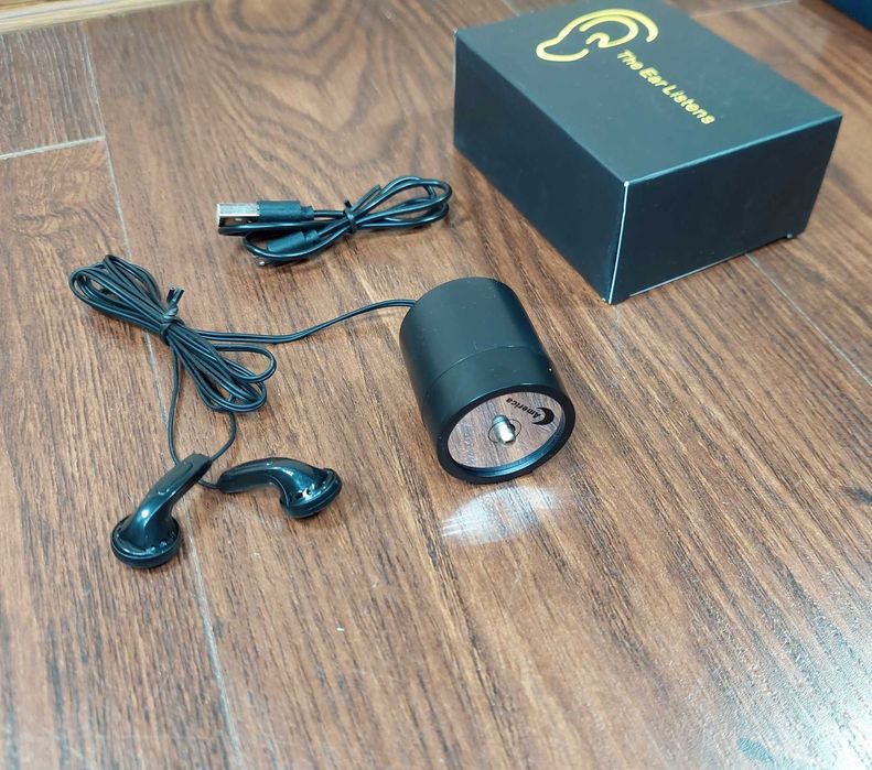 Детектор звука через стены, аудио микрофон чувствительный чтоб слушать