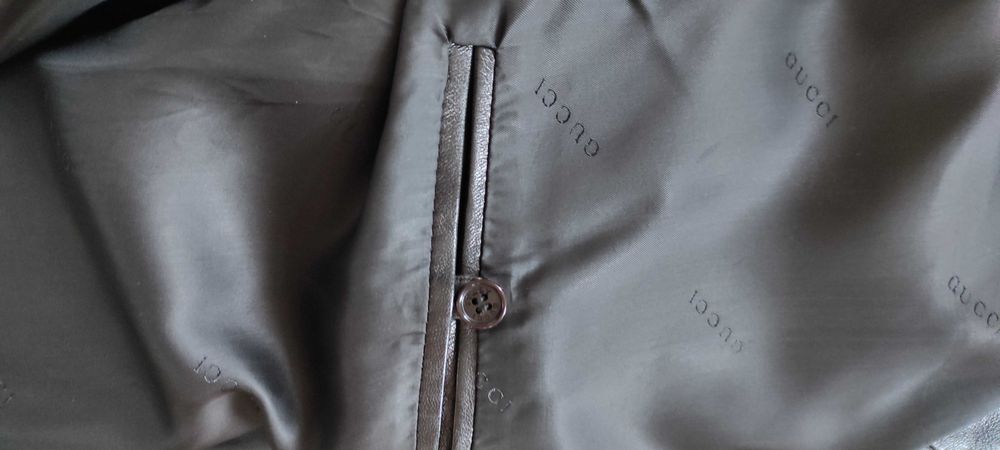 Skórzana puchowa kurtka Gucci rozm XL