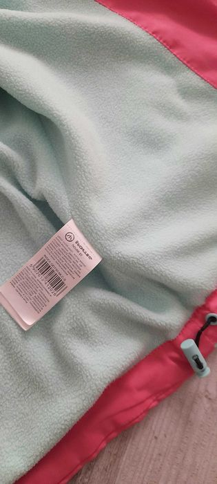 House ciekawa kurtka na polarze r. S mięta róż szary melanż