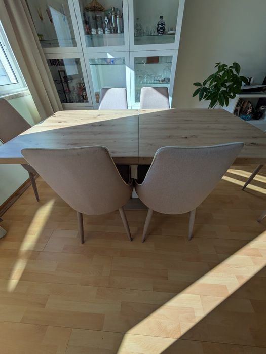 Mesa extensível - oferta  6 cadeiras