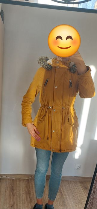 Reserved kurtka żółta parka
