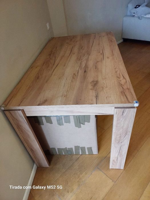 Mesa de jantar LINTRUP 90x190/280 carvalho selvagem natural