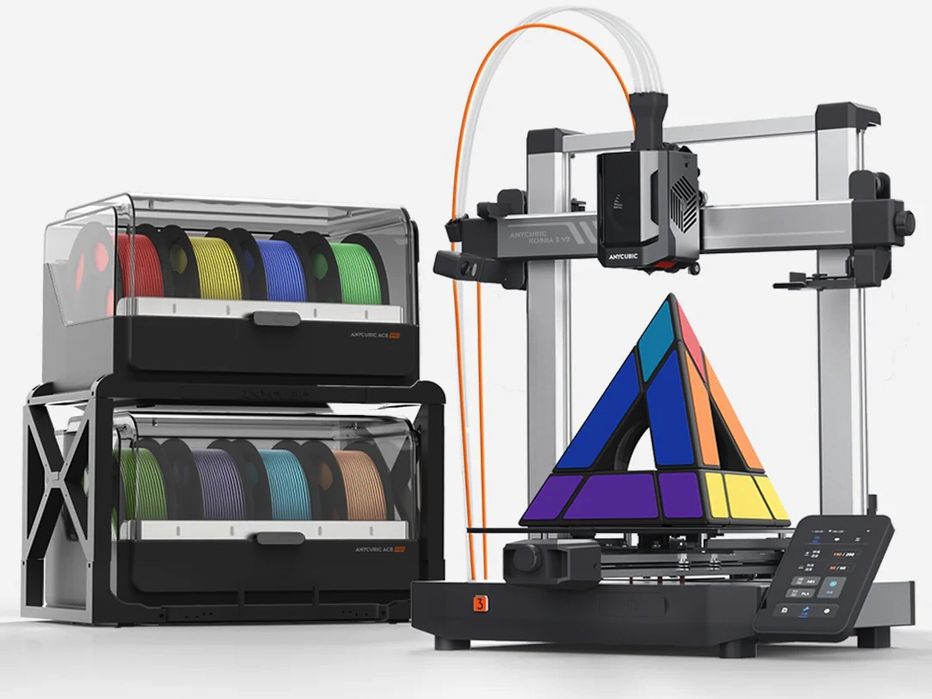 3D-принтер Anycubic Kobra 3 V2 Combo + Hotend + з пластиком