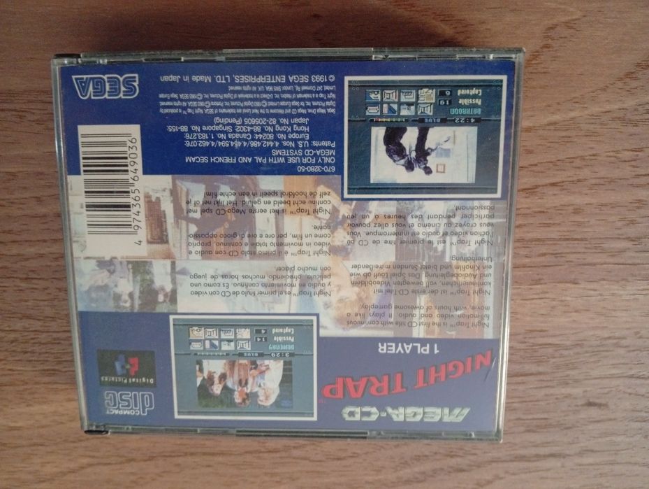 Night Trap Sega Mega CD Completo