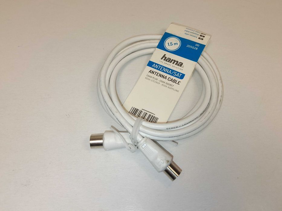 N116 Kabel Antenowy Hama Coax Plug - Coax Socket 1,5m Antenna Cable