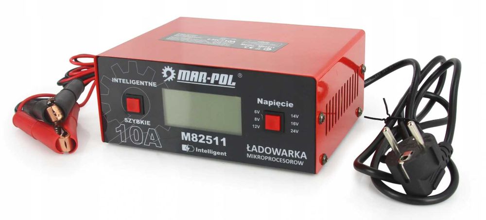 Prostownik MIKROPROCESOROWY Akumulator ładowarka 6V -24V 10 A