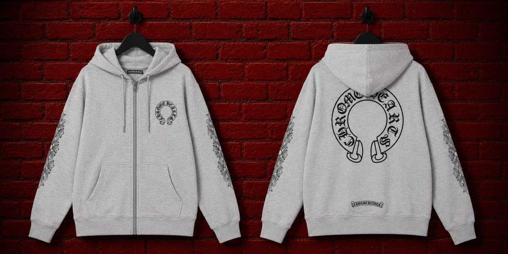 ‼️SALE‼️ Зіп-худі Chrome Hearts зіпка хром хартс сіра