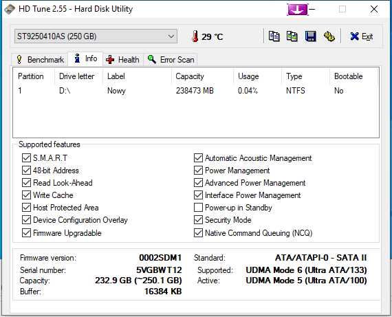 Dysk HDD Seagate 2,5" 250GB Momentus 7200.4 [002]