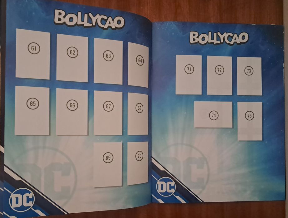 Caderneta cromos Bollycao  DC comics