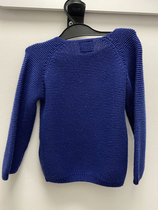 Granatowy sweterek z reniferem Cool Club Smyk 74